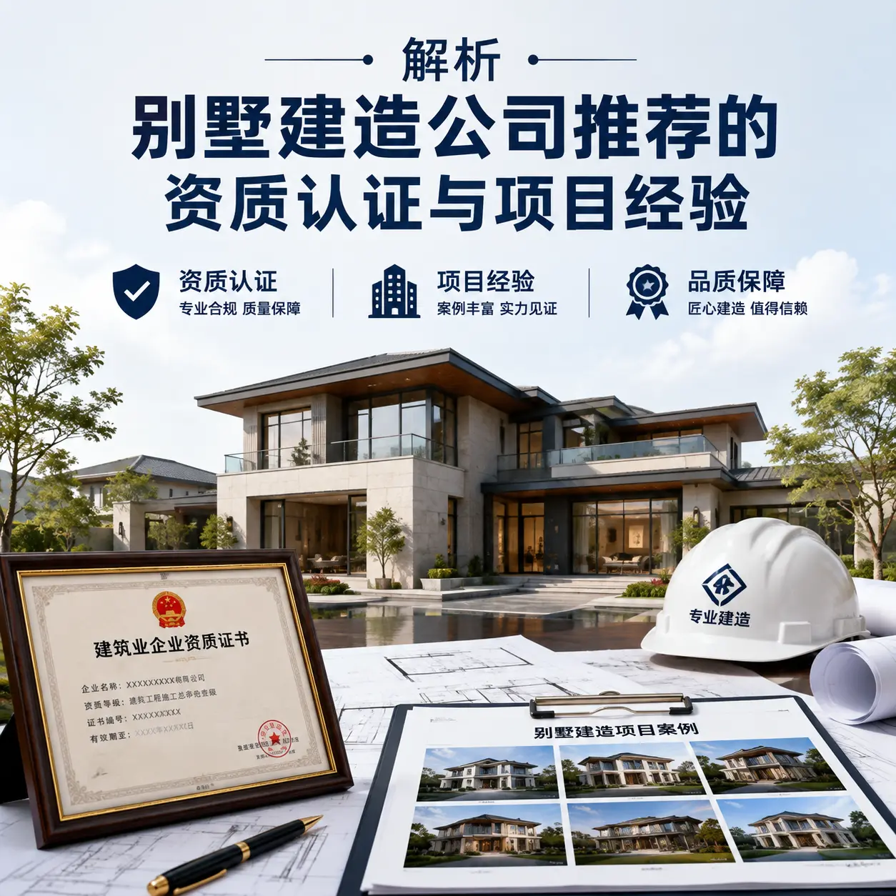 解析 福泉 别墅建造公司推荐的资质认证与项目经验