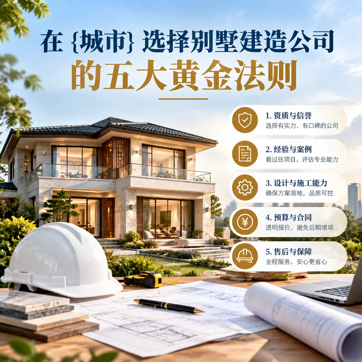 在 福泉 选择别墅建造公司的五大黄金法则