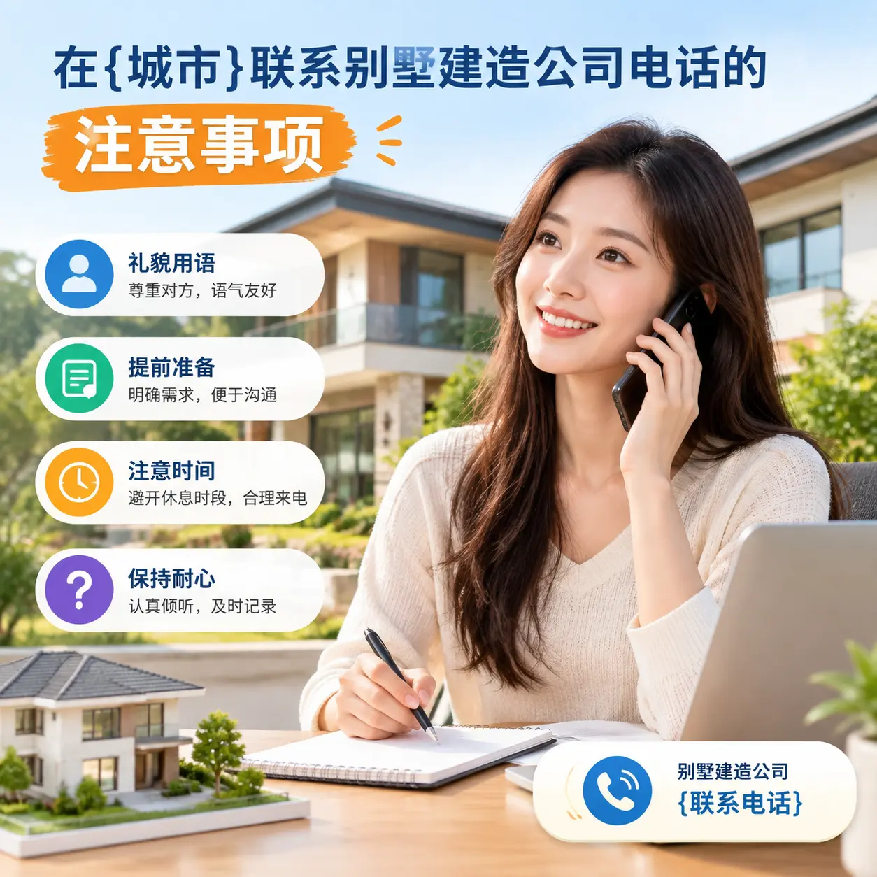 在福泉联系别墅建造公司电话的注意事项