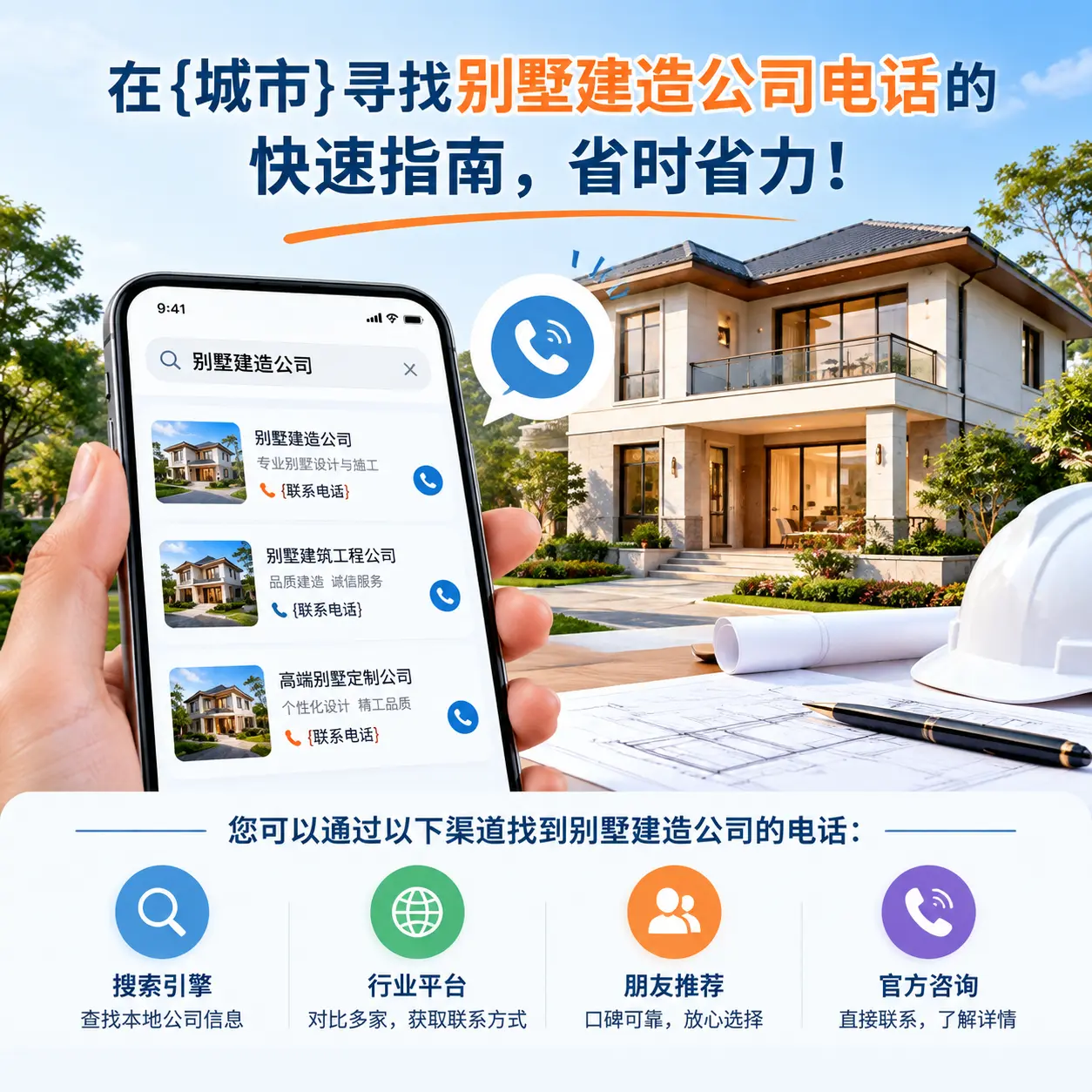 在福泉寻找别墅建造公司电话的快速指南,省时省力!